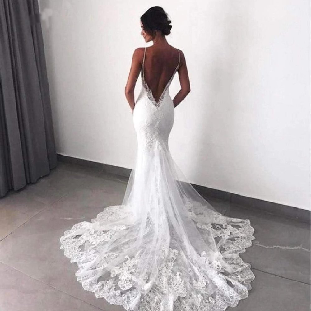 NWT Mermaid shape wedding dress